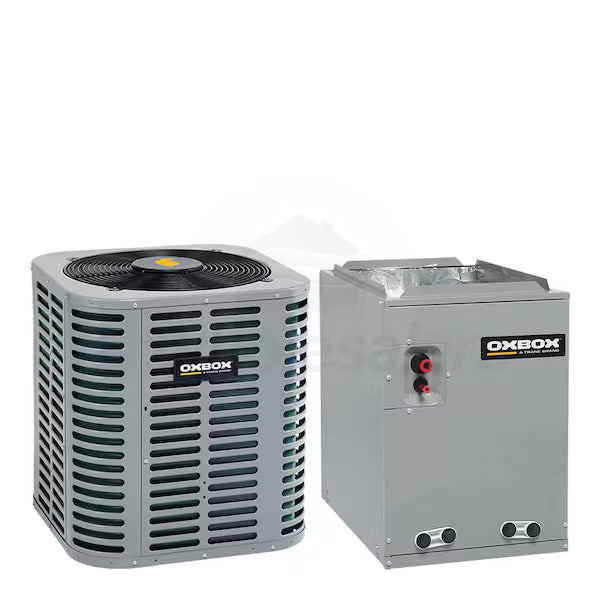 OXBOX BY TRANE 3 Ton 13.4 SEER2 Split-System Air Conditioner with C-Cabinet Cased Evaporator Coil – J5AC3036A1000AA, J5MXCC017AC6HCA OXBOX BY TRANE