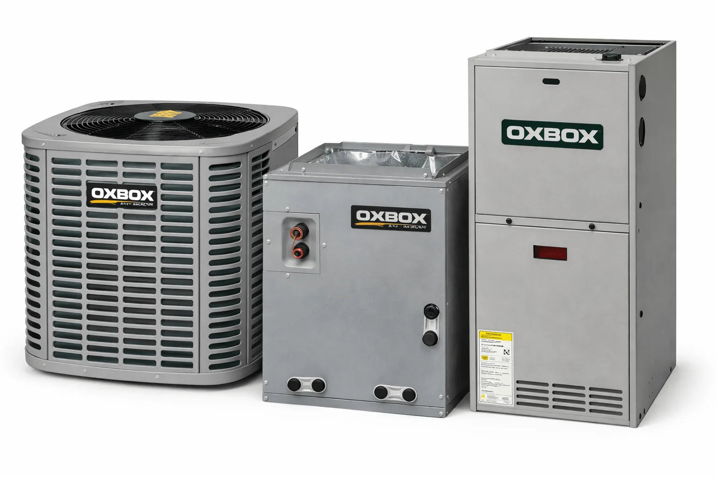 OXBOX BY TRANE 3 Ton Dual Fuel HVAC System – Heat Pump with 120,000 BTU Gas Furnace – J5HP5036A1000AA , J5MXCD018AC6HCA , J801V120DM5SE OXBOX BY TRANE