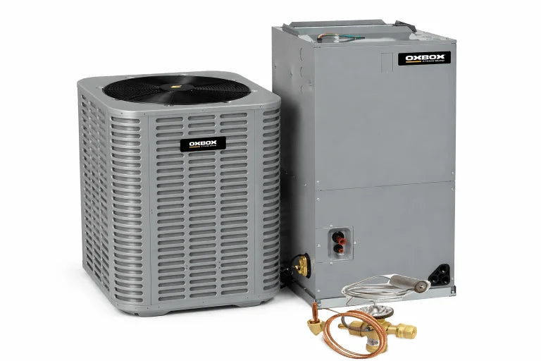 OXBOX BY TRANE  3.5 Ton 13.4 SEER2 R454B Split System Air Conditioner with C-Cab Cased Evaporator Coil & TXV Kit – J5AC3042A1000AA, J5MXCC017AC6HCA, 5AYTXVH3A4248A OXBOX BY TRANE