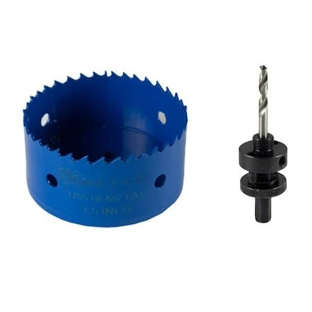 MRCOOL MHS3-5 3.5″ Bi-Metal Hole Saw with Locking Quick Change Arbor WholesaleHVACDirect