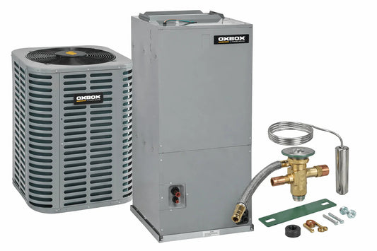 OXBOX BY TRANE 3 Ton Heat Pump Split System with 5 Ton Indoor Air Handler & TXV – J5HP5036A1000AA ,J5AH5E60A1C00AA , 5AYTXVH3A1836A OXBOX BY TRANE