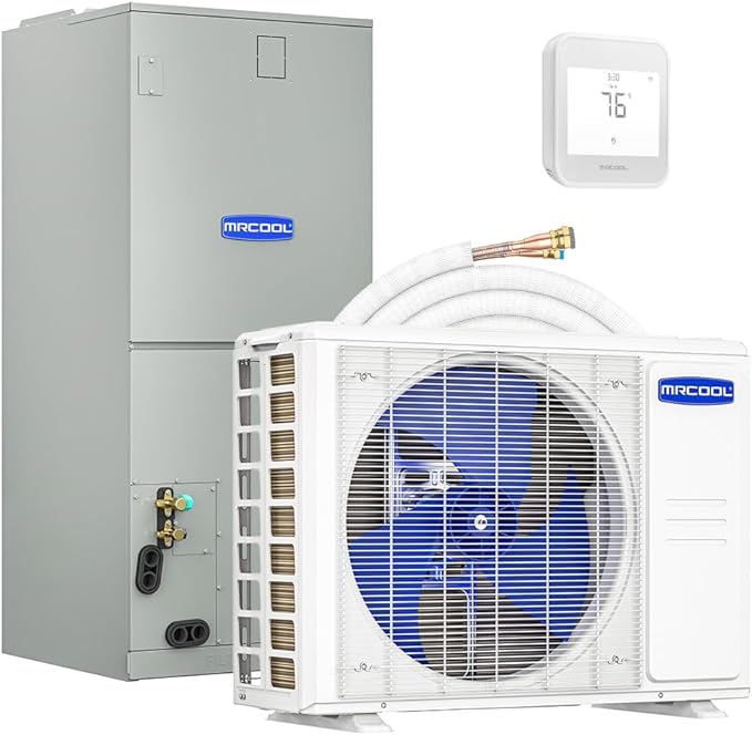 MRCOOL 30K BTU 2.5 Ton Central Ducted VersaPro® & Hyper Heat 2nd Gen Multiposition Air Handler, MVP-30-HP-MUAH-230A00-O WholesaleHVACDirect