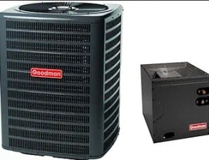 2 Ton Goodman 17.2 SEER2 AC Only condenser and vertical coil (GSXC702410, CAPTA3022A4) – GSXC702410, CAPTA3022A4