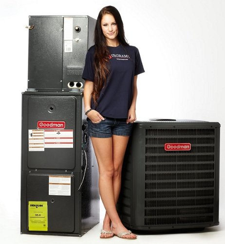Goodman 16 SEER Complete Split System AC & Gas 5 Ton GSX160601, CHPF4860D6, GMVC950905DX, TXV-60