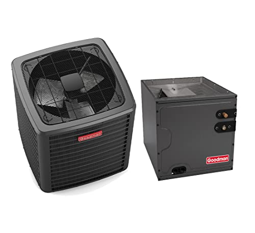 Goodman 5 Ton 13.8 SEER2 Seer Air Conditioning Condenser and Coil (21") - Free Thermostat Included - GSXN406010-CAPF4961C6-TX5N4