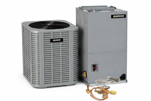 OXBOX BY TRANE 14.3 SEER2 1.5 Ton Split Air Conditioning System – J5AC3018A1000AA Condenser with J5AH4P18A1A00AA Air Handler OXBOX BY TRANE